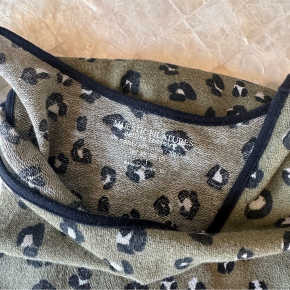 Majestic Filatures Dress gauzy silk blend lightweight animal print tank beach XS - Picture 9 of 11